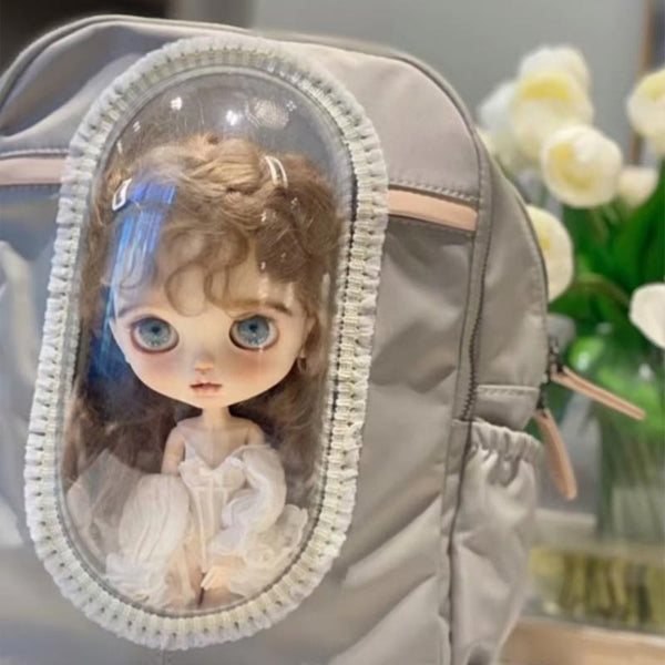 Handmade Carrying My Dolls: Blythe, 6-Scale BJD and Amydoll Crossbody Bag(No Doll Included)