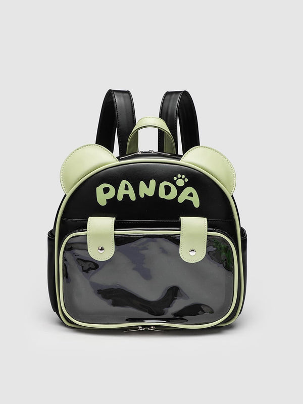 Japanese Korean Cute Anime Ita Bag Student Large-Capacity Panda Badge Backpack