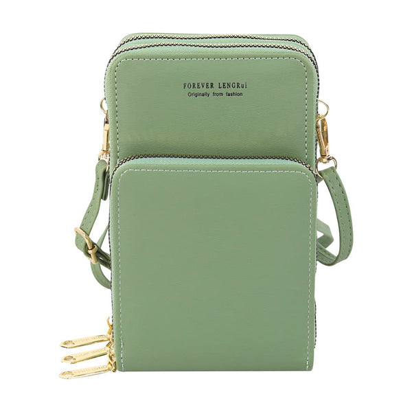 Mirror Window Mini Crossbody Bag | New Stylish Triple-Zip Small Shoulder Bag with Large Capacity